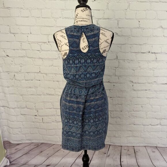Patagonia XS Sleeveless Summer Dress Peekaboo Back Tribal Print Soft Lightweight - Picture 3 of 7